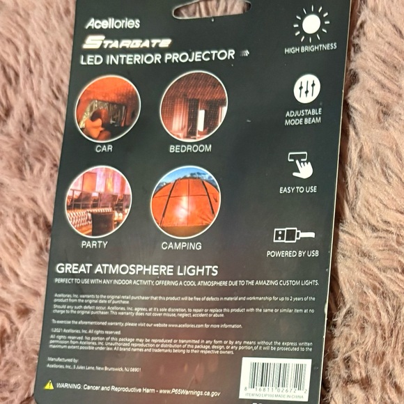 Black LED Interior Projector - Picture 2 of 2